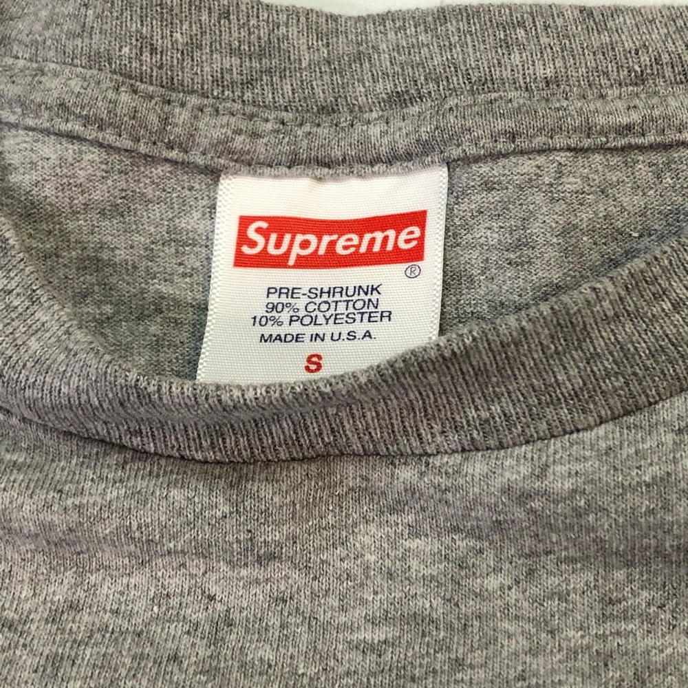 Supreme Faces Long Sleeve Gray T-Shirt Sz Small - Picture 3 of 4